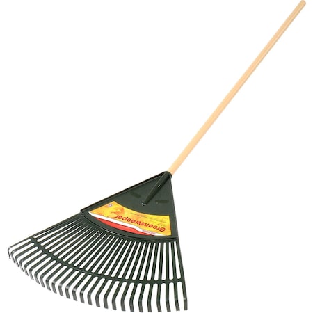 True Temper 23-1/2 in Poly Poly Leaf Rake, 54 in L 64309